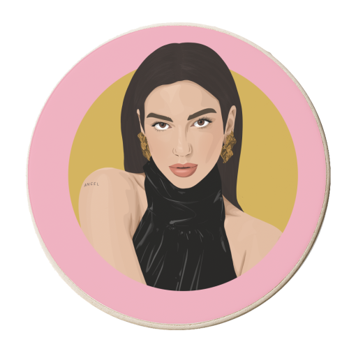 Pink Dua - personalised beer coaster by Pink and Pip