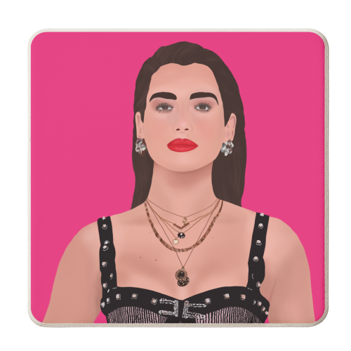 Dua Lipa - personalised beer coaster by Rock and Rose Creative