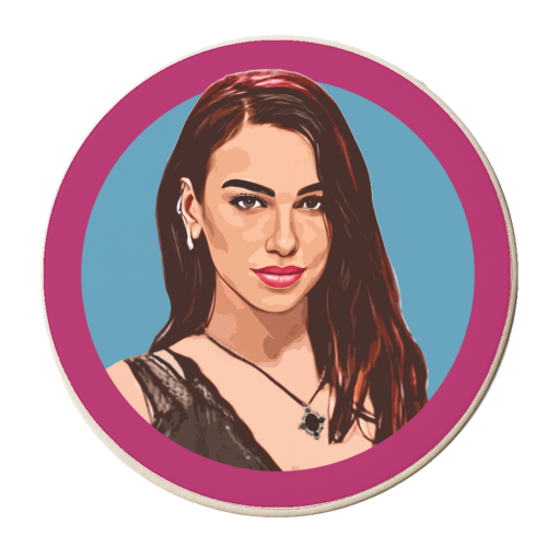 Dua - personalised beer coaster by DOLLY WOLFE