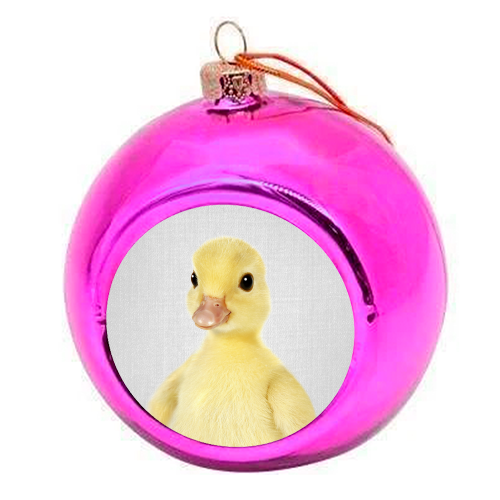 Duckling 2 - Colorful - colourful christmas bauble by Gal Design