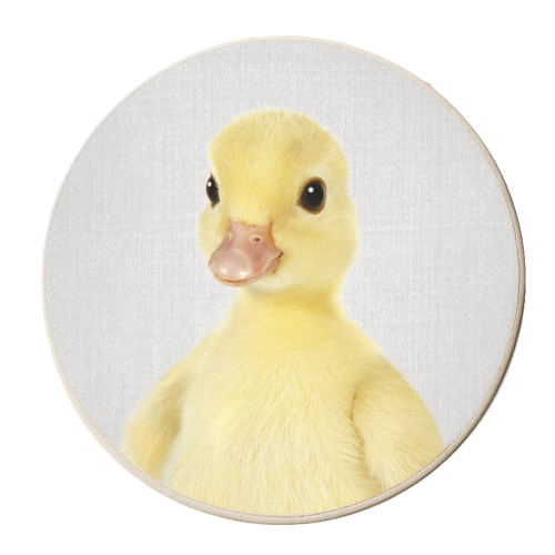 Duckling 2 - Colorful - personalised beer coaster by Gal Design