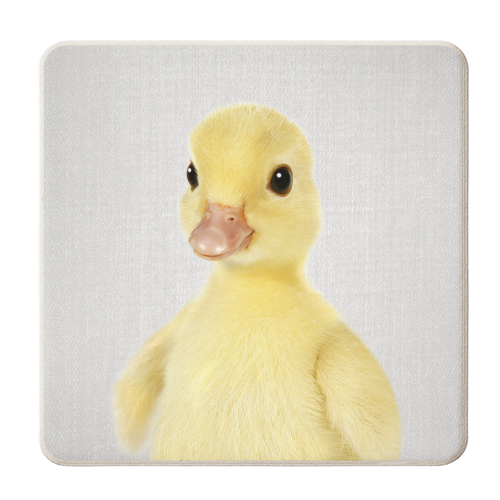 Duckling 2 - Colorful - personalised beer coaster by Gal Design