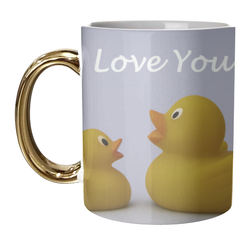 Ducky Love - unique mug by David Bond