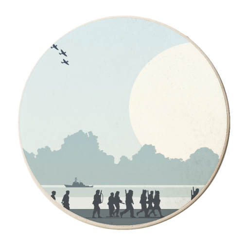 Dunkirk - personalised beer coaster by Danny Welch