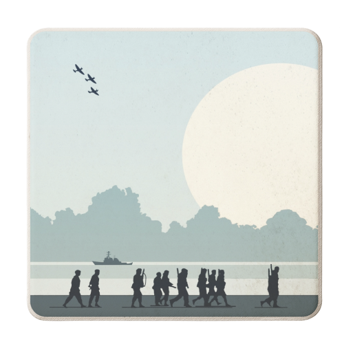 Dunkirk - personalised beer coaster by Danny Welch