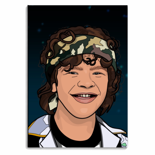 Dustin print - personalised A4, A5, A6 notebook by The Girl Next Draw