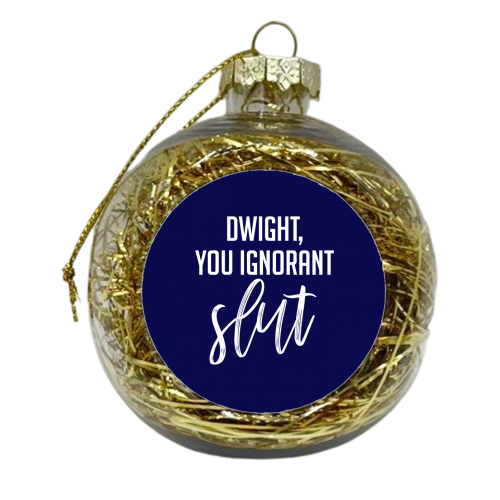 Dwight! - xmas bauble by Pink and Pip
