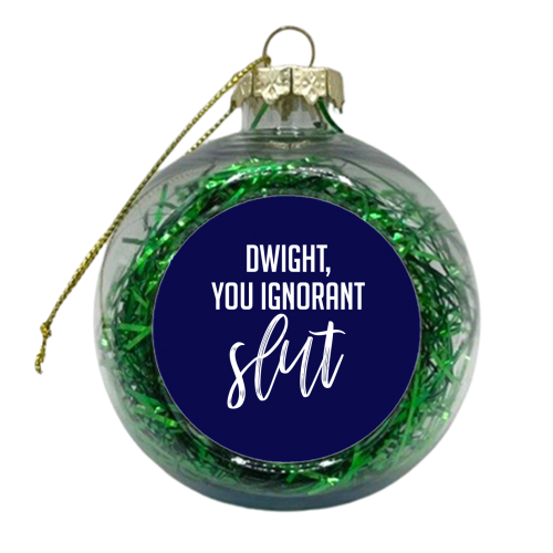 Dwight! - xmas bauble by Pink and Pip