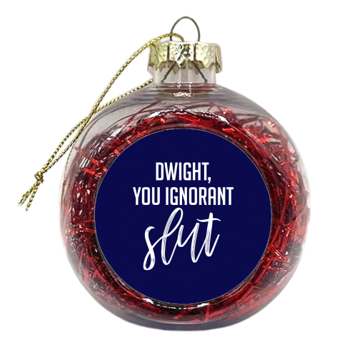 Dwight! - xmas bauble by Pink and Pip