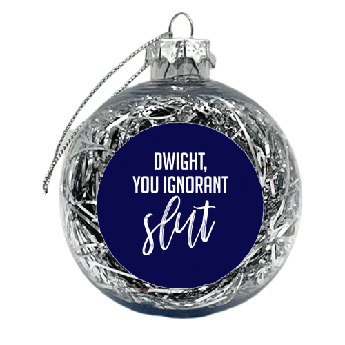 Dwight! - xmas bauble by Pink and Pip