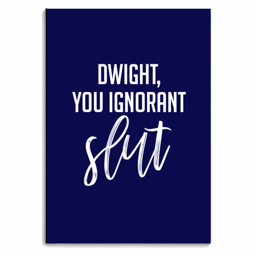 Dwight! - personalised A4, A5, A6 notebook by Pink and Pip