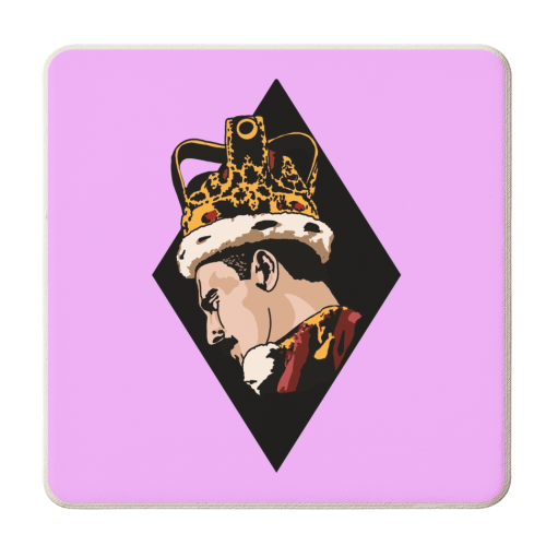 Dynamite With A Laser Beam - personalised beer coaster by Wallace Elizabeth