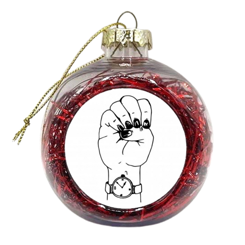 E - xmas bauble by mindy nettles
