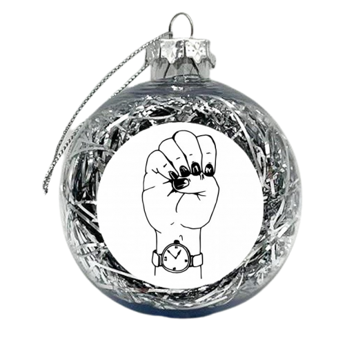 E - xmas bauble by mindy nettles