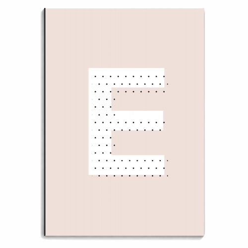 E Polka Dot Initial - personalised A4, A5, A6 notebook by Toni Scott