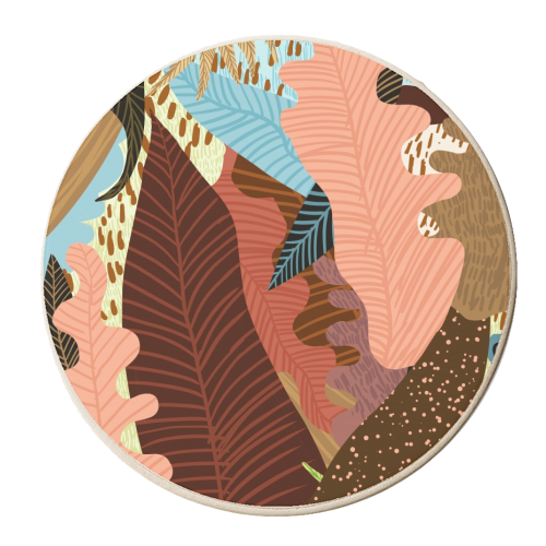 Earthy Forest - personalised beer coaster by Uma Prabhakar Gokhale