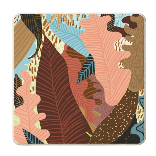 Earthy Forest - personalised beer coaster by Uma Prabhakar Gokhale