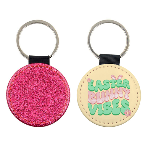 Easter Bunny Vibes - keyring by Amy Farmer