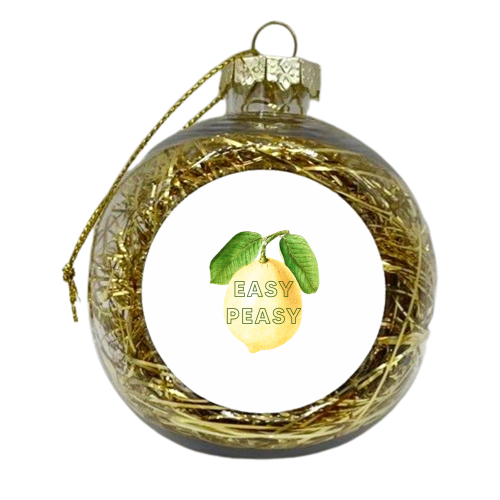 Easy Peasy - xmas bauble by The 13 Prints
