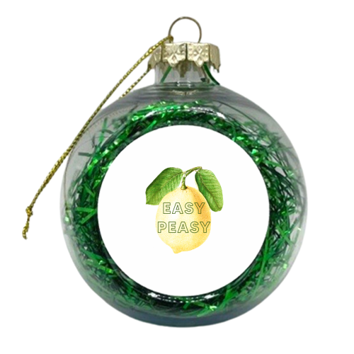 Easy Peasy - xmas bauble by The 13 Prints