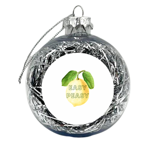 Easy Peasy - xmas bauble by The 13 Prints