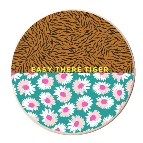 EASY THERE TIGER - personalised beer coaster by PEARL & CLOVER