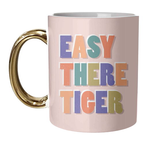 EASY THERE TIGER - unique mug by Ania Wieclaw