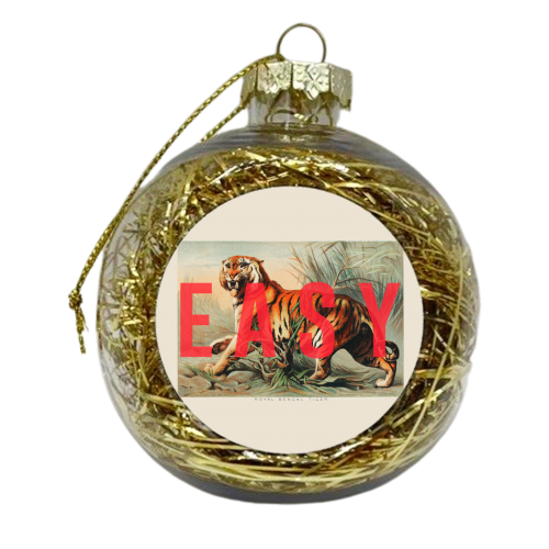 Easy Tiger - xmas bauble by The 13 Prints