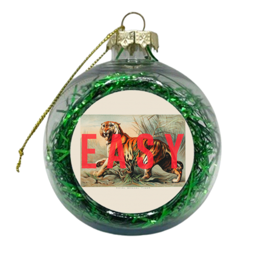 Easy Tiger - xmas bauble by The 13 Prints