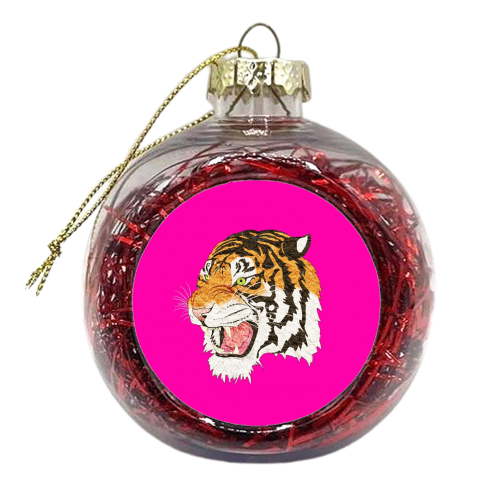 Easy Tiger - xmas bauble by Wallace Elizabeth