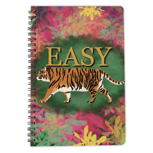 Easy Tiger - personalised A4, A5, A6 notebook by Giddy Kipper