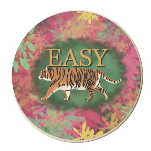Easy Tiger - personalised beer coaster by Giddy Kipper