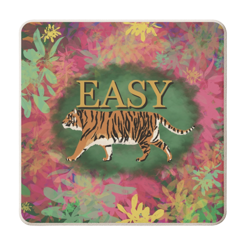 Easy Tiger - personalised beer coaster by Giddy Kipper
