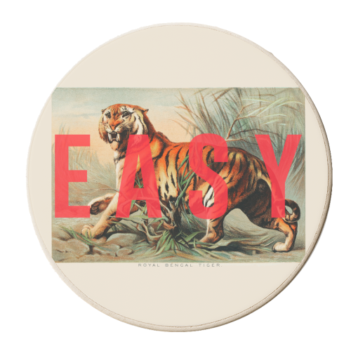Easy Tiger - personalised beer coaster by The 13 Prints