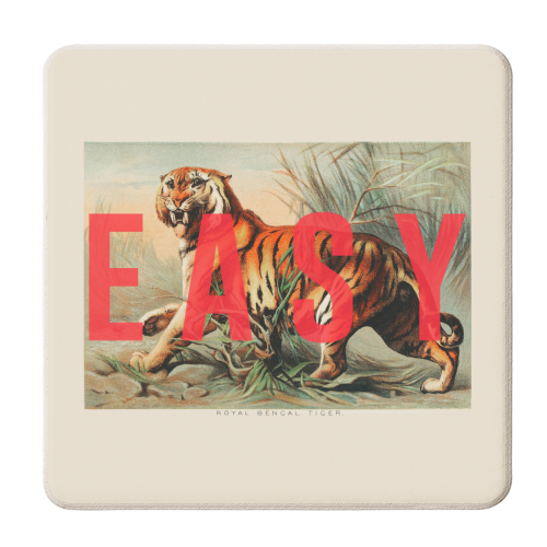 Easy Tiger - personalised beer coaster by The 13 Prints