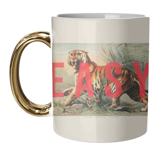 Easy Tiger - unique mug by The 13 Prints