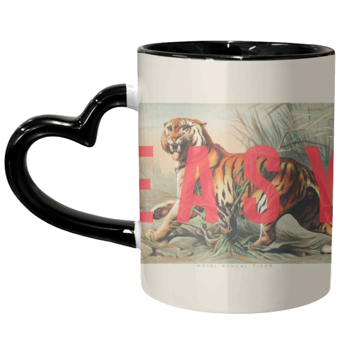 Easy Tiger - unique mug by The 13 Prints