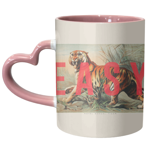 Easy Tiger - unique mug by The 13 Prints