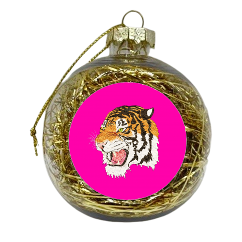 Easy Tiger - xmas bauble by Wallace Elizabeth