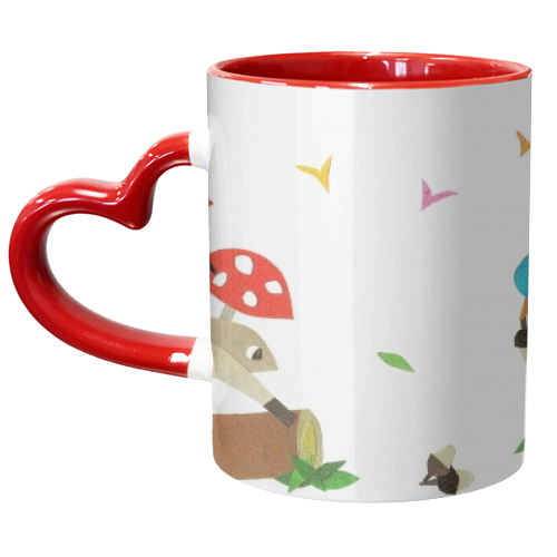 Eat and Run - unique mug by Natalie Stoten