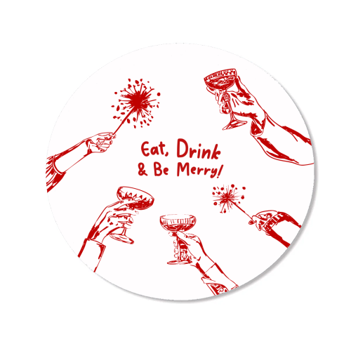 Eat, Drink, & be Merry Cocktails - Magnet by EZbie