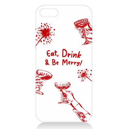Eat, Drink, & be Merry Cocktails - unique phone case by EZbie