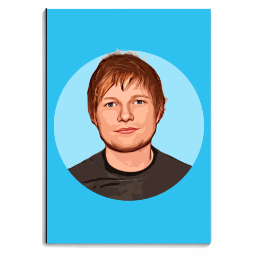 ED on Blue - personalised A4, A5, A6 notebook by DOLLY WOLFE