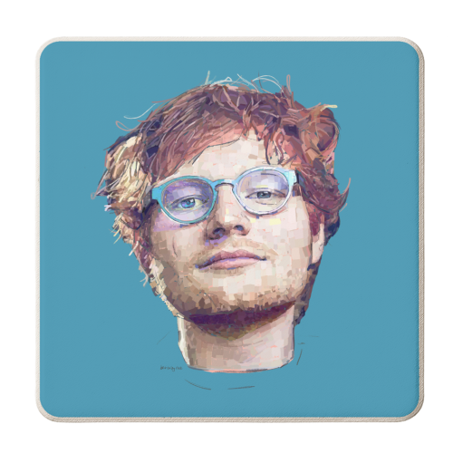 Ed - personalised beer coaster by Beverley Rae