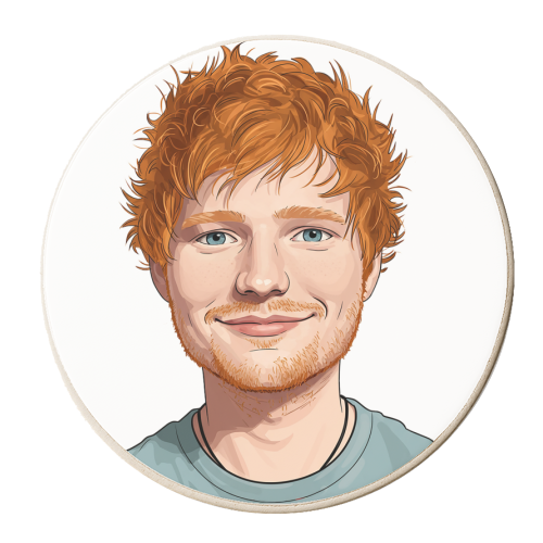 Ed Portrait - personalised beer coaster by David Bond