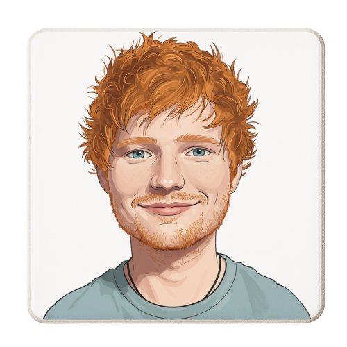 Ed Portrait - personalised beer coaster by David Bond