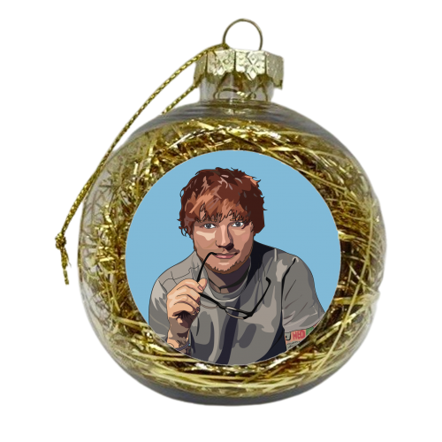 Ed Sheeran Collection - xmas bauble by Catherine Critchley.