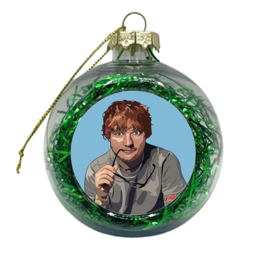 Ed Sheeran Collection - xmas bauble by Catherine Critchley.