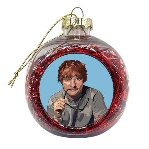 Ed Sheeran Collection - xmas bauble by Catherine Critchley.