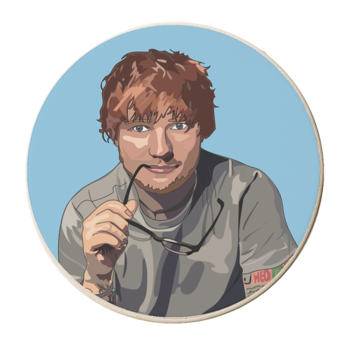 Ed Sheeran Collection - personalised beer coaster by Catherine Critchley.